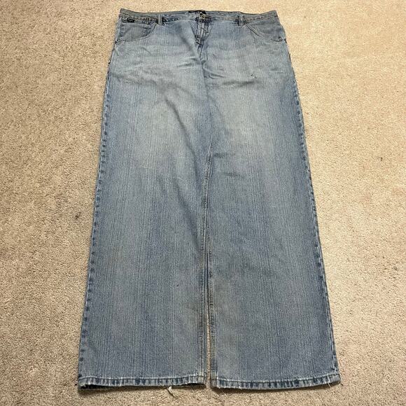 Sean John Y2K Baggy Skater Light Washed Embroidered Jeans 44Wx36L - Picture 1 of 8